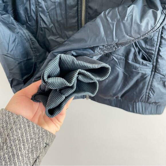 Lululemon | Women’s Scuba Hoodie Glyde Puffer Jacket Nocturnal Teal Lined Fleece - Picture 3 of 13